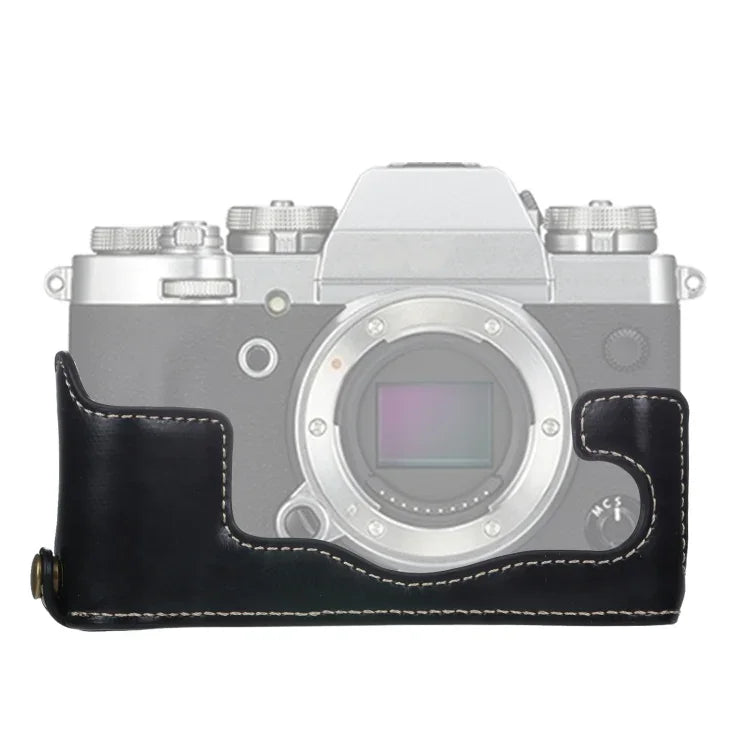 Base de Capa Metade para Câmara em Pele PU com Rosca de 1/4 polegada para FUJIFILM X-T3/X-T2, Para FUJIFILM X-T3