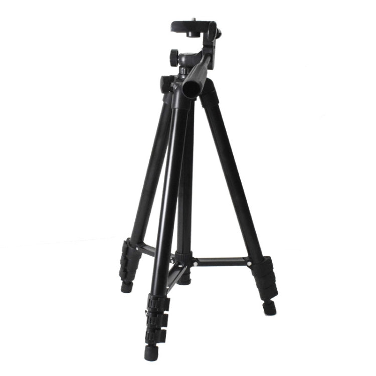 Tripé Dobrável de Liga de Alumínio de 4 Secções com Cabeça Tridimensional de 130cm, L-3130 Prateado, L-3130 Preto, L-3130 Dourado Champanhe