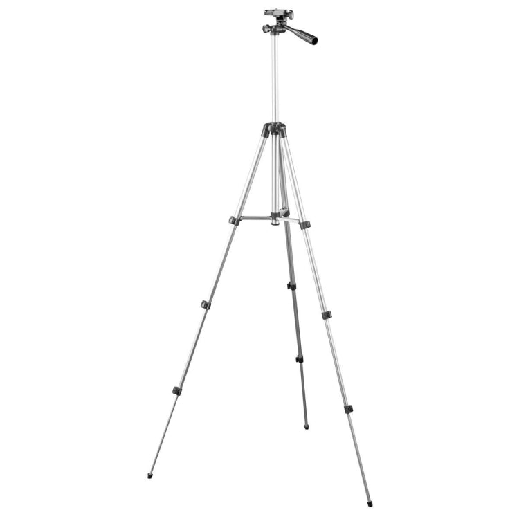 Tripé Dobrável de Liga de Alumínio de 4 Secções com Cabeça Tridimensional de 130cm, L-3130 Prateado, L-3130 Preto, L-3130 Dourado Champanhe