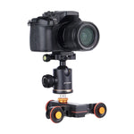 Carro Dolly de Roda para Câmara YELANGU L4X II com Carril Elétrico Deslizante, 3 Rodas, Polia de Vídeo com Controlo Remoto para DSLR / Câmaras DV Domésticas, GoPro, Smartphones, Carga: 3kg, Carro Dolly L4X Preto