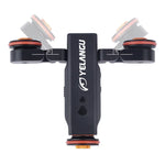 Carro Dolly de Roda para Câmara YELANGU L4X II com Carril Elétrico Deslizante, 3 Rodas, Polia de Vídeo com Controlo Remoto para DSLR / Câmaras DV Domésticas, GoPro, Smartphones, Carga: 3kg, Carro Dolly L4X Preto