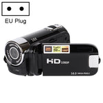Câmara DV de Viagem Doméstica HD com Zoom Digital 16X, 16 Milhões de Pixels, Plugue UE