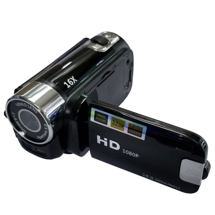 Câmara DV de Viagem Doméstica HD com Zoom Digital 16X, 16 Milhões de Pixels, Plugue UE