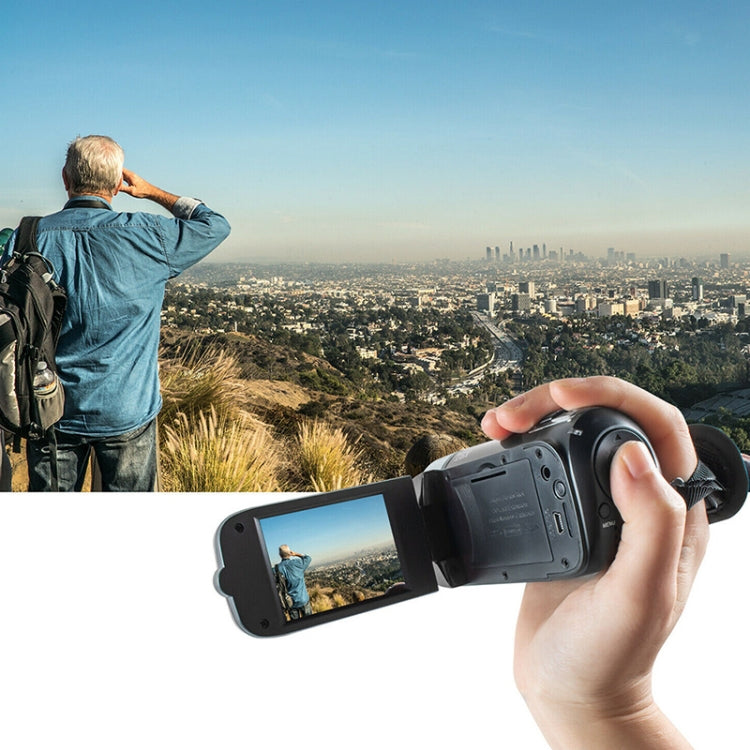 Câmara DV de Viagem Doméstica HD com Zoom Digital 16X, 16 Milhões de Pixels, Plugue UE