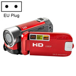 Câmara DV de Viagem Doméstica HD com Zoom Digital 16X, 16 Milhões de Pixels, Plugue UE