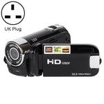 Câmara DV de Viagem Doméstica 16X Zoom Digital HD 16 Milhões de Pixels, Ficha UK, Ficha UK