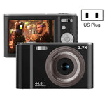 Câmara Digital DC302 2,88 polegadas 44MP Zoom 16X 2.7K Full HD Câmara Cartão para Crianças, Ficha US, DC302, Ficha US