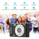 Câmara Digital DC302 2,88 polegadas 44MP Zoom 16X 2.7K Full HD Câmara Cartão para Crianças, Ficha US, DC302, Ficha US