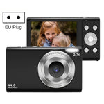 Câmara Digital DC402 2,4 polegadas 44MP Zoom 16X 1080P Full HD Câmara Cartão para Crianças, Ficha EU, Ficha EU