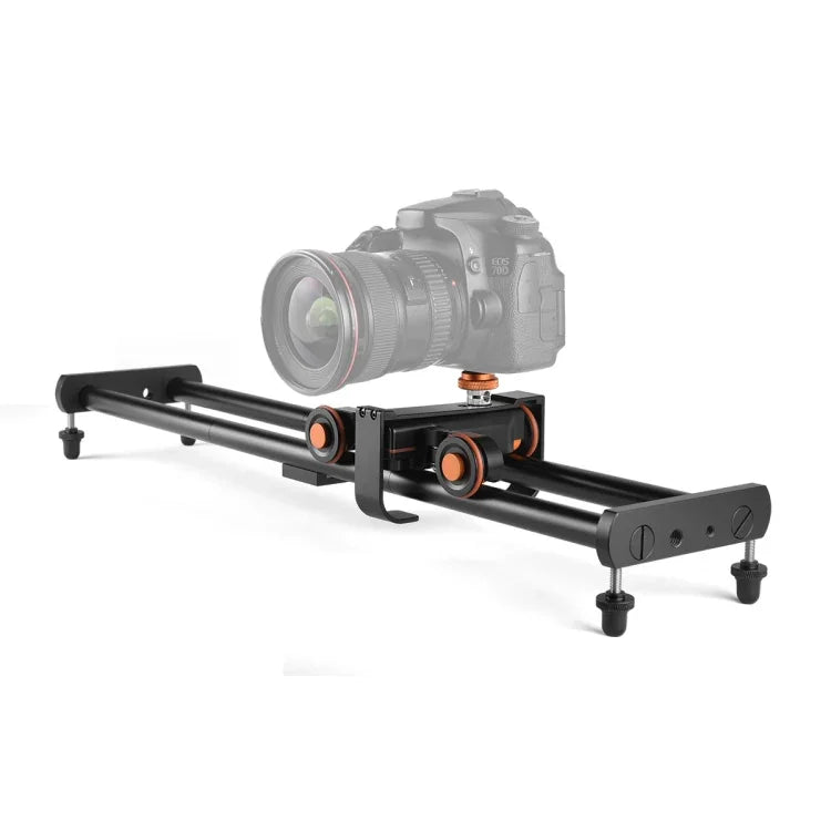 YELANGU L4X-BE YLG1817A Trilho Deslizante de Liga de Alumínio de 60cm + Carrinho de Rolamento com Polia de Vídeo de 3 Rodas para Câmaras SLR / Câmaras de Vídeo, Trilho de 60cm L4X-BE + Carrinho