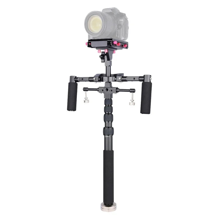 YELANGU S300 Rig Multifuncional 4 em 1 + Rig de Ombro Duplo Manual + Monopé + Estabilizador para Câmaras / Câmaras SLR, Intervalo de Altura: 63cm-170cm, YELANGU S300