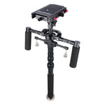 YELANGU S300 Rig Multifuncional 4 em 1 + Rig de Ombro Duplo Manual + Monopé + Estabilizador para Câmaras / Câmaras SLR, Intervalo de Altura: 63cm-170cm, YELANGU S300