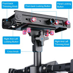 YELANGU S300 Rig Multifuncional 4 em 1 + Rig de Ombro Duplo Manual + Monopé + Estabilizador para Câmaras / Câmaras SLR, Intervalo de Altura: 63cm-170cm, YELANGU S300