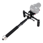 YELANGU S300 Rig Multifuncional 4 em 1 + Rig de Ombro Duplo Manual + Monopé + Estabilizador para Câmaras / Câmaras SLR, Intervalo de Altura: 63cm-170cm, YELANGU S300