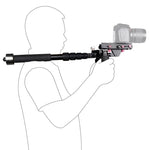 YELANGU S300 Rig Multifuncional 4 em 1 + Rig de Ombro Duplo Manual + Monopé + Estabilizador para Câmaras / Câmaras SLR, Intervalo de Altura: 63cm-170cm, YELANGU S300