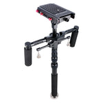 YELANGU S300 Rig Multifuncional 4 em 1 + Rig de Ombro Duplo Manual + Monopé + Estabilizador para Câmaras / Câmaras SLR, Intervalo de Altura: 63cm-170cm, YELANGU S300
