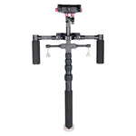 YELANGU S300 Rig Multifuncional 4 em 1 + Rig de Ombro Duplo Manual + Monopé + Estabilizador para Câmaras / Câmaras SLR, Intervalo de Altura: 63cm-170cm, YELANGU S300