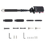 YELANGU S300 Rig Multifuncional 4 em 1 + Rig de Ombro Duplo Manual + Monopé + Estabilizador para Câmaras / Câmaras SLR, Intervalo de Altura: 63cm-170cm, YELANGU S300
