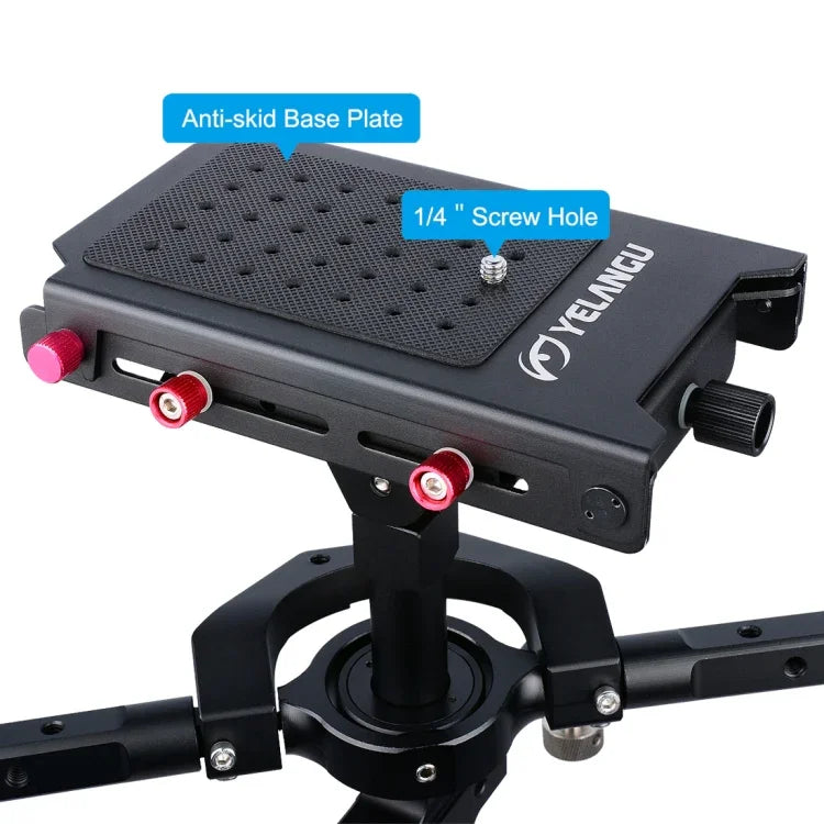 YELANGU S300 Rig Multifuncional 4 em 1 + Rig de Ombro Duplo Manual + Monopé + Estabilizador para Câmaras / Câmaras SLR, Intervalo de Altura: 63cm-170cm, YELANGU S300