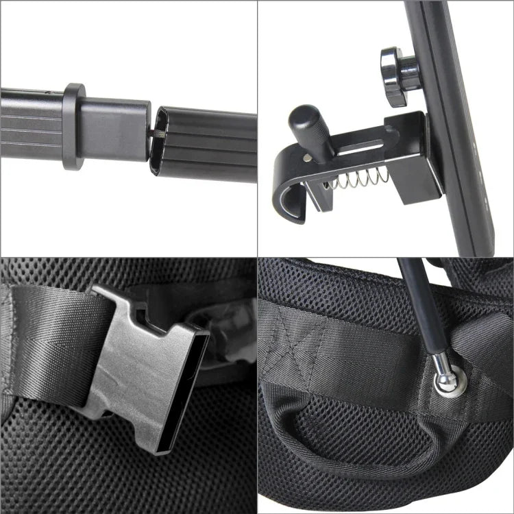 Sistema de Suporte para Câmara com Colete Estabilizador YELANGU YLG0107G2 para Câmaras DSLR e DV, Carga: 3-18kg, Carga: 3-18kg