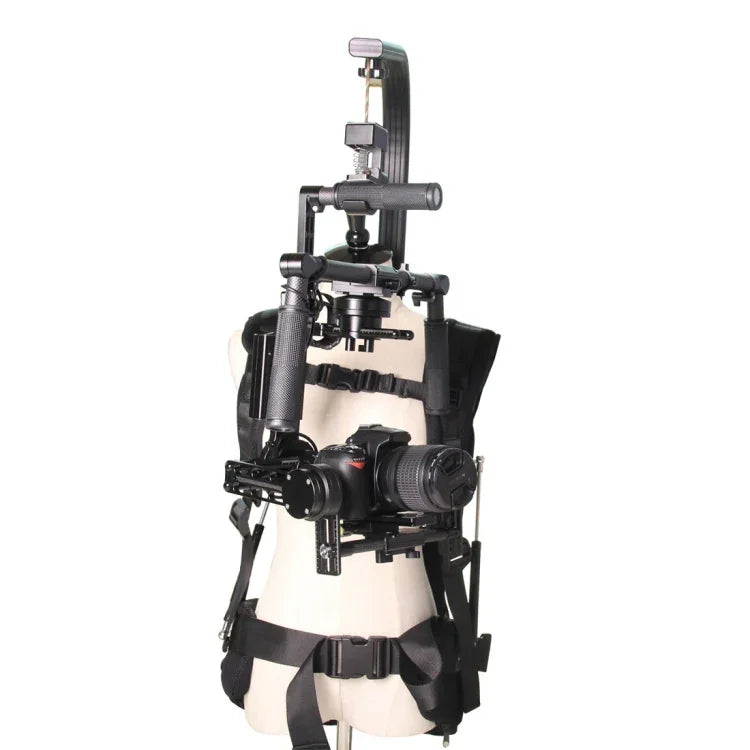 Sistema de Suporte para Câmara com Colete Estabilizador YELANGU YLG0107G2 para Câmaras DSLR e DV, Carga: 3-18kg, Carga: 3-18kg