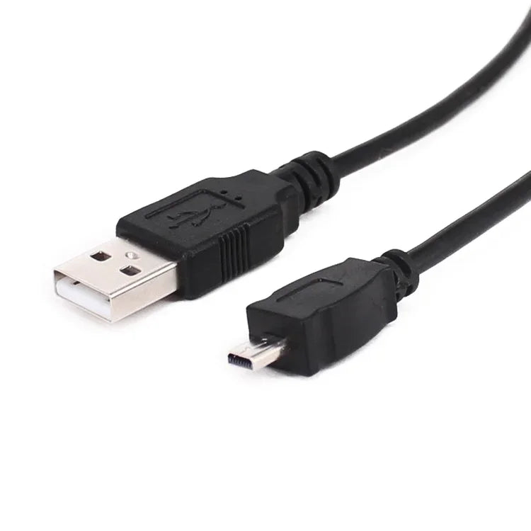 5 PCS Cabo de Dados e Carregamento USB 2.0 de 1.5m Mini 8 Pinos para Nikon D5100 / D610, Mini 8 Pinos USB