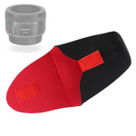 Bolsa de Armazenamento para Lentes de Câmara SLR em Neoprene Espesso e Amortecedor com Dedução Adesiva, Diâmetro: 65mm, Altura: 100mm, Diâmetro: 65mm, Altura: 100mm