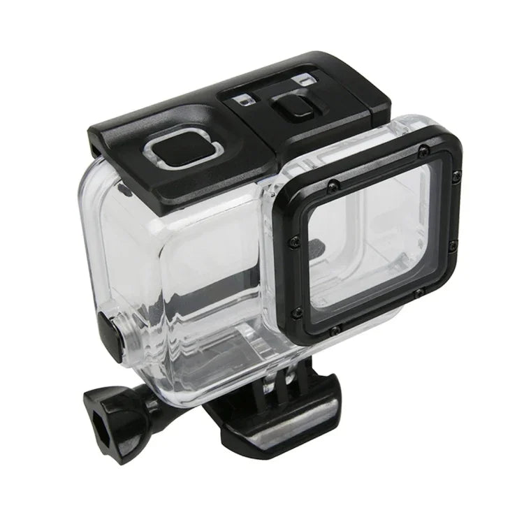 Para GoPro HERO6 /5 Ecrã Tátil Caixa Protetora Subaquática 45m com Fecho Montagem Básica & Parafuso, Sem Necessidade de Remover a Lente, Subaquática 45m