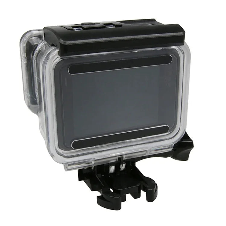 Para GoPro HERO6 /5 Ecrã Tátil Caixa Protetora Subaquática 45m com Fecho Montagem Básica & Parafuso, Sem Necessidade de Remover a Lente, Subaquática 45m