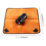 Bolsa de Lentes para Câmara Fotográfica SLR em Tecido Dobradiço Centenário, Tecido Envolvente Espesso com Veludo, Tamanho: 55x55cm, Tamanho: 55x55cm