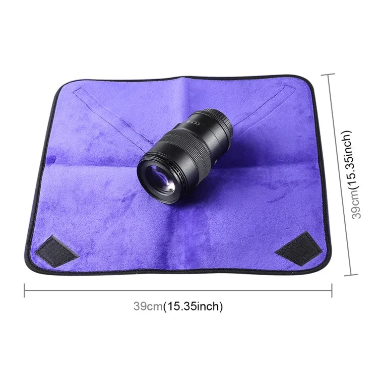 Bolsa de Lentes para Câmara Fotográfica SLR em Tecido Dobradiço Centenário, Tecido Envolvente Espesso com Veludo, Tamanho: 40x40cm, Tamanho: 40x40cm