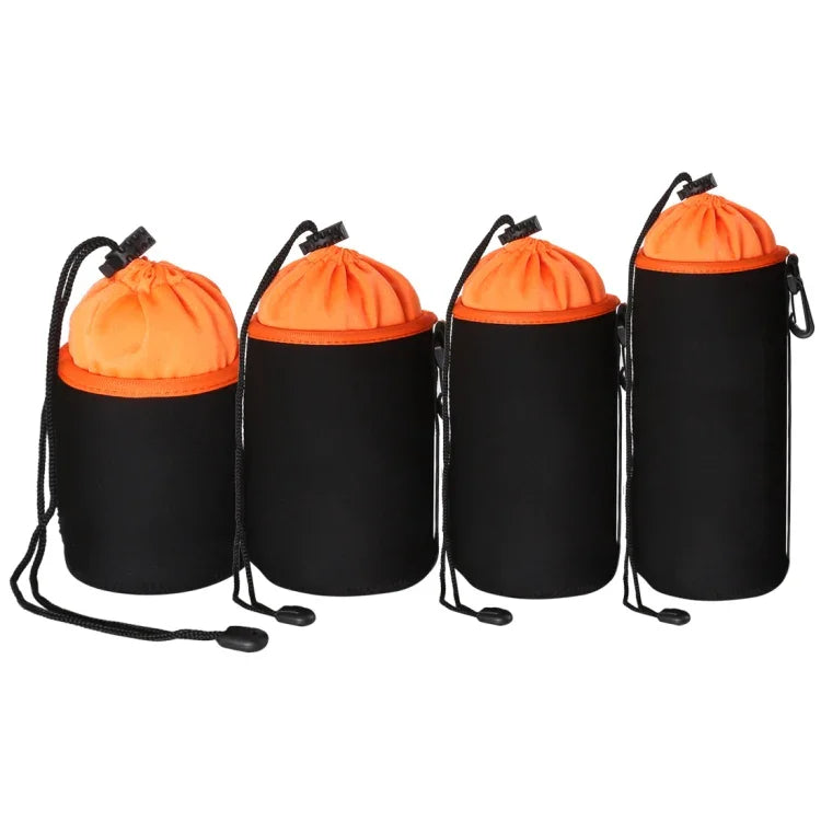 Bolsa para Lentes de Câmara SLR 4 em 1 Bolsa para Lente Micro Single Bolsa Interna para Lente Bolsa Impermeável Protetora com Veludo Reforçado, 4 em 1