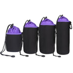 Bolsa para Lentes de Câmara SLR 4 em 1 Bolsa para Lente Micro Single Bolsa Interna para Lente Bolsa Impermeável Protetora com Veludo Reforçado, 4 em 1