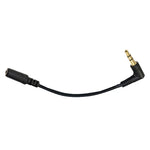 5 Peças Cabo Adaptador de Microfone de Áudio 3,5mm Macho para Fêmea com Cotovelo de 13cm para PC, Cotovelo 3,5mm