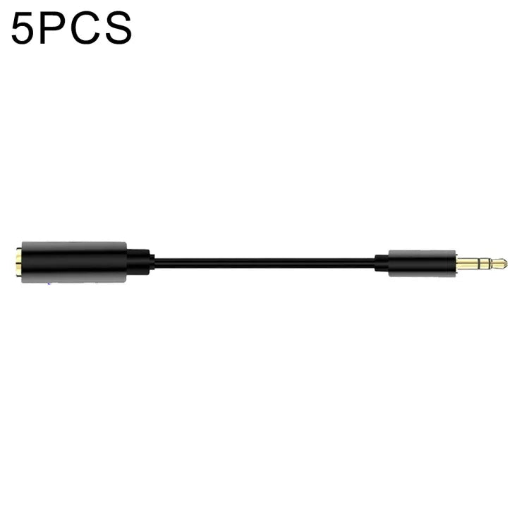 5 Peças Cabo Adaptador de Microfone de Áudio 3,5mm Metal 4 Pólos Fêmea para 3 Pólos Macho, Cabo Adaptador de 4 Pólos para 3 Pólos