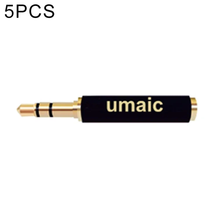 5 Peças Adaptador de Microfone de Áudio 3,5mm 4 Pólos Fêmea para 3 Pólos Macho, Adaptador de 4 Pólos para 3 Pólos