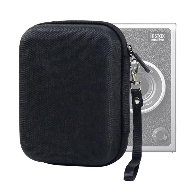 Estojo Rígido para Armazenamento para FUJIFILM Instax mini EVO, Padrão de Tecido Preto, Padrão de Tecido Cinzento