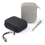 Estojo Rígido para Armazenamento para FUJIFILM Instax mini EVO, Padrão de Tecido Preto, Padrão de Tecido Cinzento