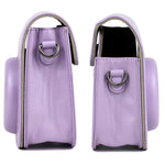 Bolsa de Câmara em Pele de Corpo Inteiro com Correia de Ombro para FUJIFILM Instax mini 11, Roxo