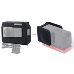 Para Insta360 One R Câmara Panorâmica com Estrutura Capa Protetora de Silicone Amortecedora com Tampa para Lente, Estojo Panorâmico + Tampa para Lente