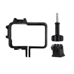 Cage Protetor com Estrutura Plástica com Adaptador de Base para Tripé & Parafuso Longo & Base Cold Shoe para Insta360 One R, Estrutura Cold Shoe