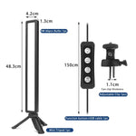 Luz LED USB para Vídeo ao Vivo LUXCeO WS66 2500K-9000K Bicolor para Portátil, Luz de Preenchimento para Conferências, WS66