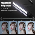 Luz LED USB para Vídeo ao Vivo LUXCeO WS66 2500K-9000K Bicolor para Portátil, Luz de Preenchimento para Conferências, WS66