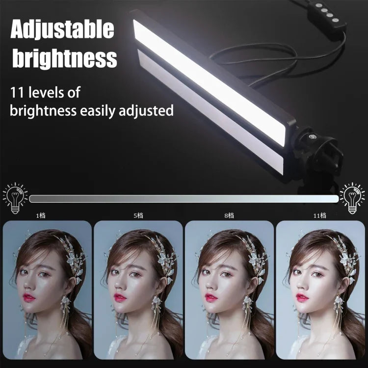 Luz LED USB para Vídeo ao Vivo LUXCeO WS66 2500K-9000K Bicolor para Portátil, Luz de Preenchimento para Conferências, WS66