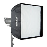 Softbox Retangular Godox 60 x 60cm para Estúdio Fotográfico com Montagem Bowens para Speedlite
