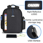 Mochila Fotográfica Multifuncional CADeN para Câmara SLR com Bolsa para Objetivas