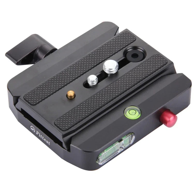 Adaptador de Fixação Rápida em Liga de Alumínio FC-501 com Placa Deslizante para Tripé Manfrotto 577, FC-501