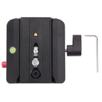 Adaptador de Fixação Rápida em Liga de Alumínio FC-501 com Placa Deslizante para Tripé Manfrotto 577, FC-501