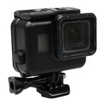 2 em 1 para GoPro HERO5 Tampa Traseira Ecrã Tátil + Estojo Protetor Subaquático 45m (Não é Preciso Desmontar a Lente Quando Instalado) com Fecho Montagem Básica & Parafuso Guia, Não é Preciso Desmontar a Lente
