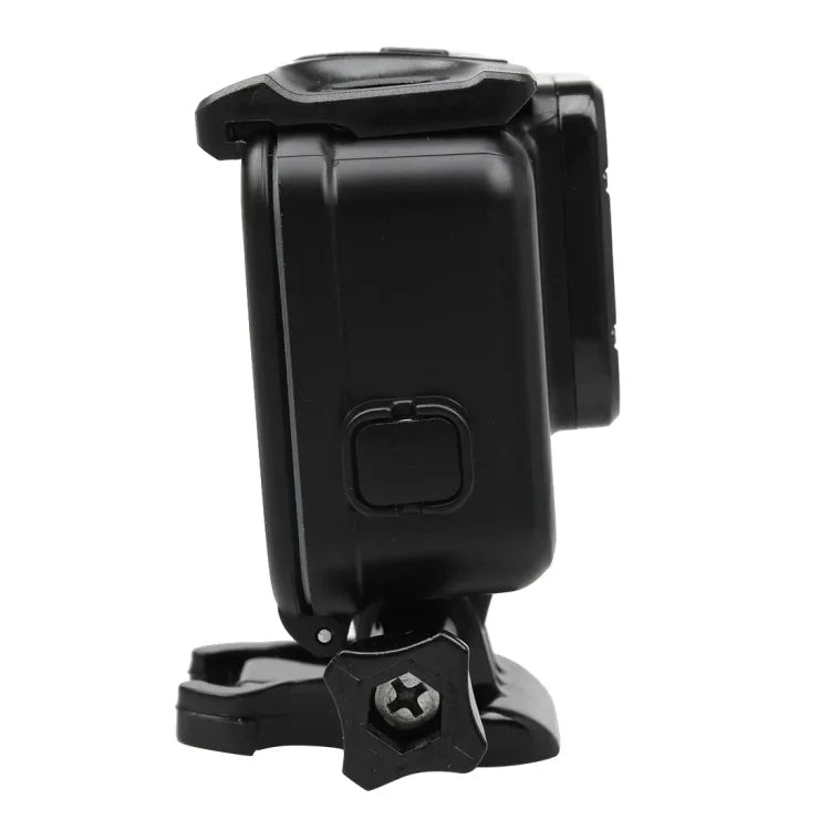 2 em 1 para GoPro HERO5 Tampa Traseira Ecrã Tátil + Estojo Protetor Subaquático 45m (Não é Preciso Desmontar a Lente Quando Instalado) com Fecho Montagem Básica & Parafuso Guia, Não é Preciso Desmontar a Lente